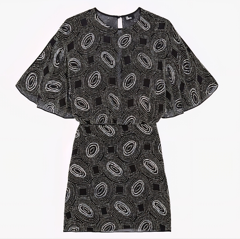 NWT The Kooples Back Sequins Dress Size Small - Picture 3 of 12